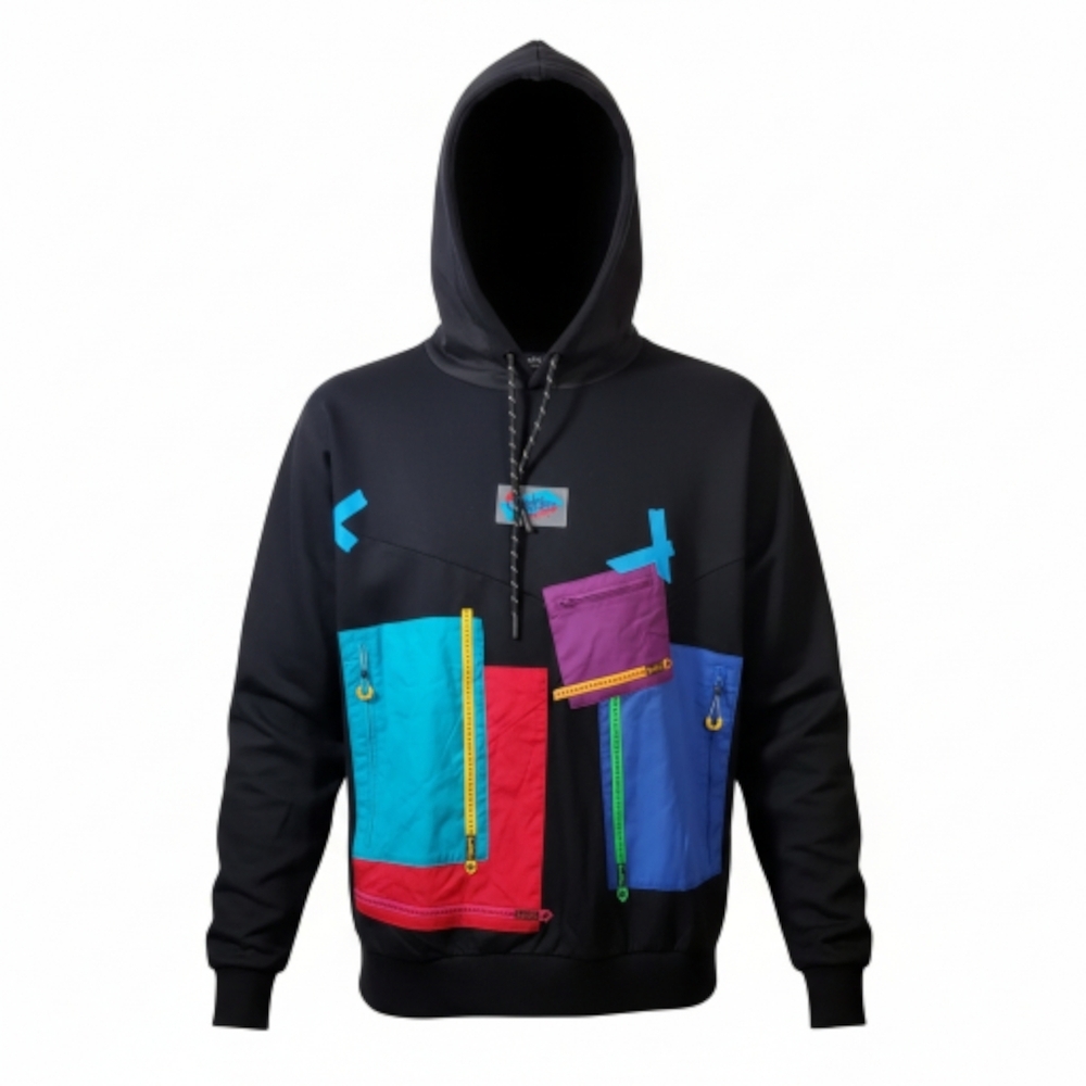 "Cookies" Large Patchwork Hoodie *Has Flaw Read Description & Picture*